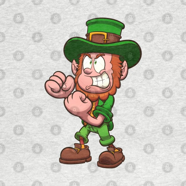 Angry Leprechaun Ready To Fight by TheMaskedTooner